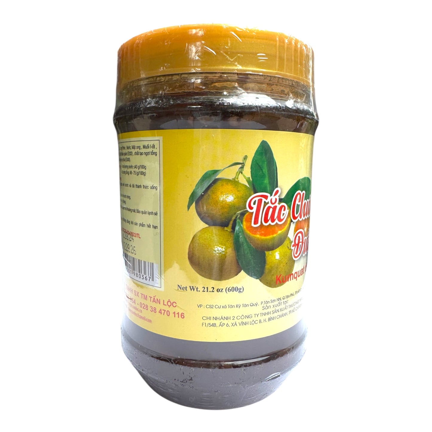 Tấn Lộc Kumquat Distilled with Rock Sugar/Tac Chung Duong Phen – 21.2 oz (600 g)