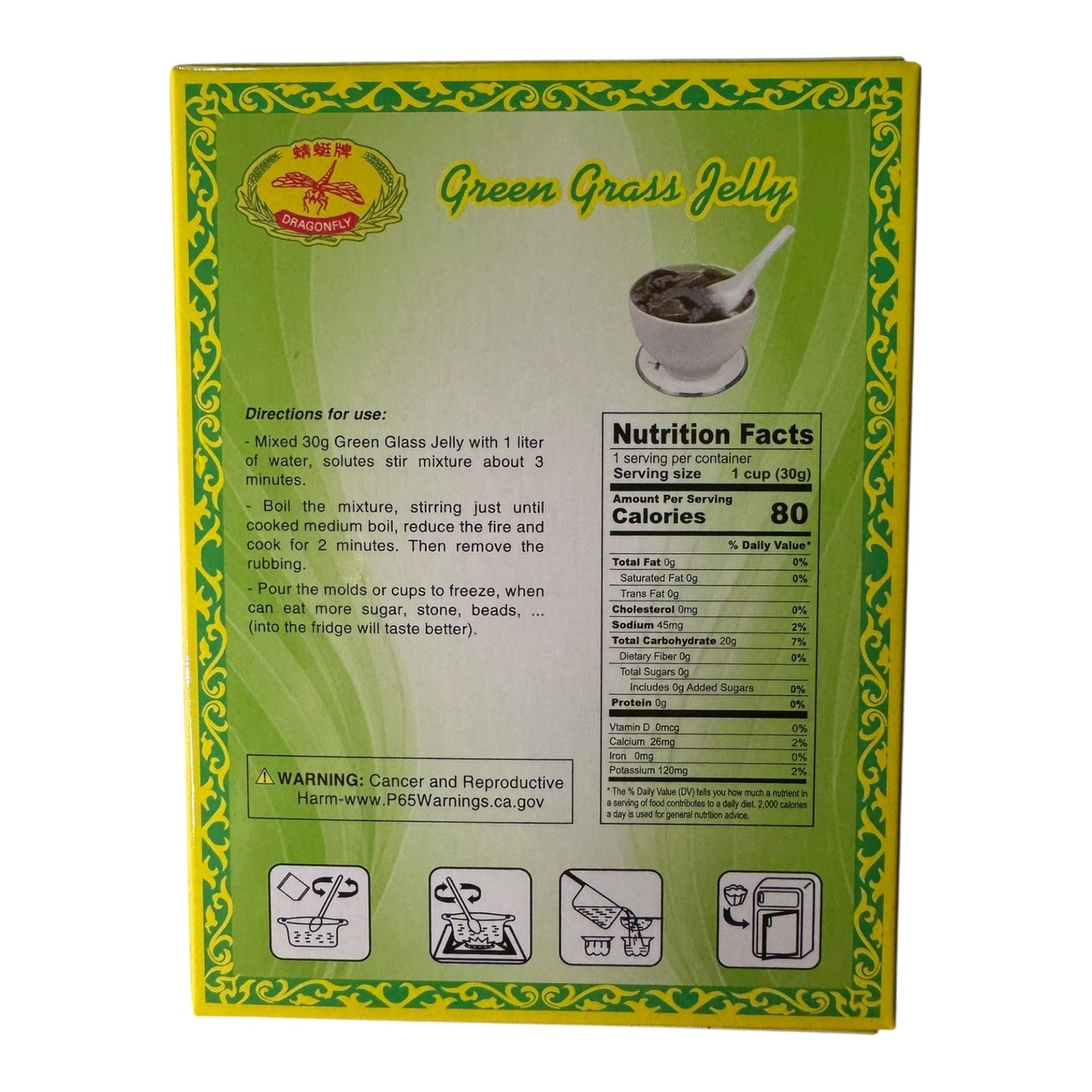 Green Grass Jelly - Thach Suong Sao Xanh 30g / 1.06 oz