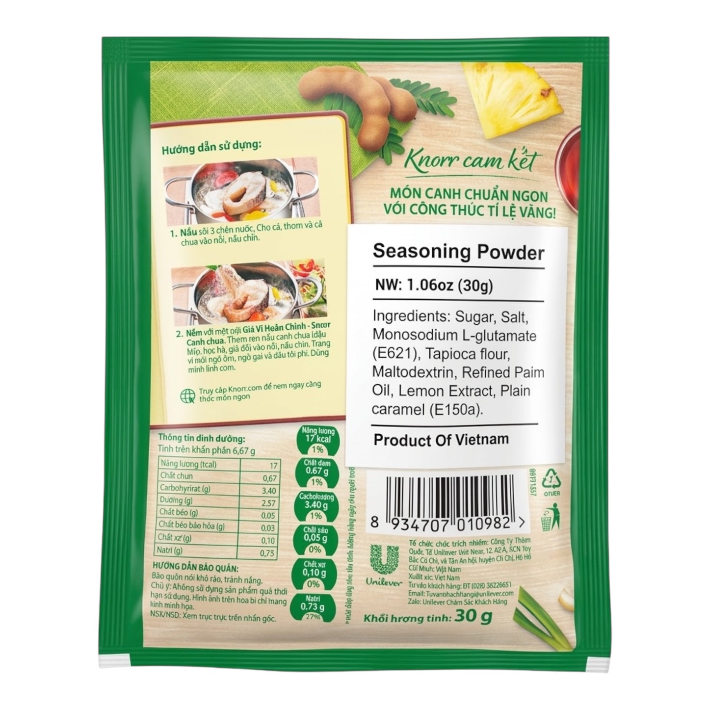 Knorr Sour Soup Mix/Gia Vi Canh Chua