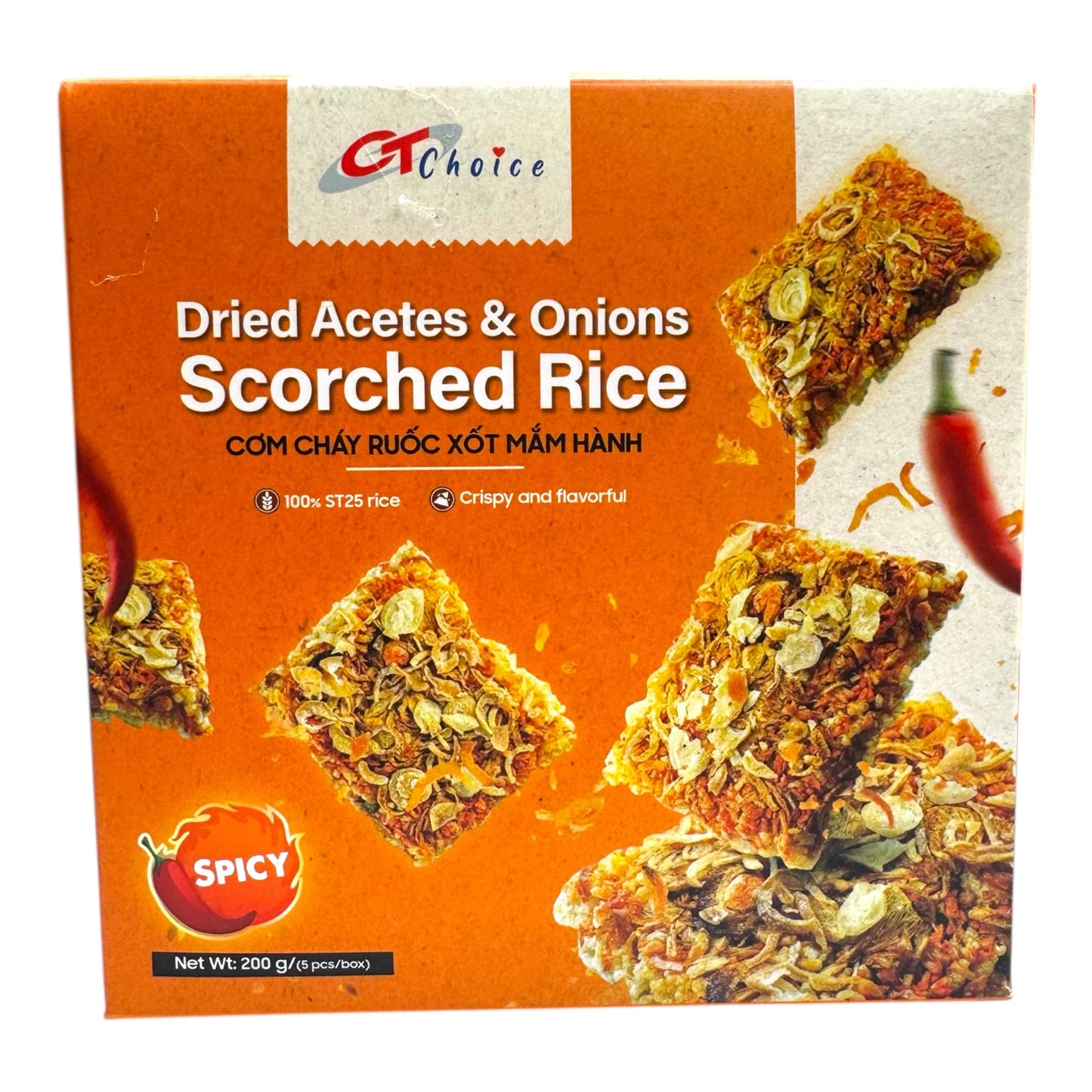 Dried Acetos & Onions Scorched Rice/Com Chay Ruoc Xot Mam Hanh – 7.05 oz (200 g)-Pack of 3 1 each