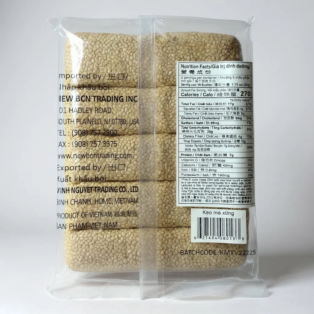 Asian Boy Sesame Seed Cookies | Kẹo Mè Xửng 8.75 oz (250g)