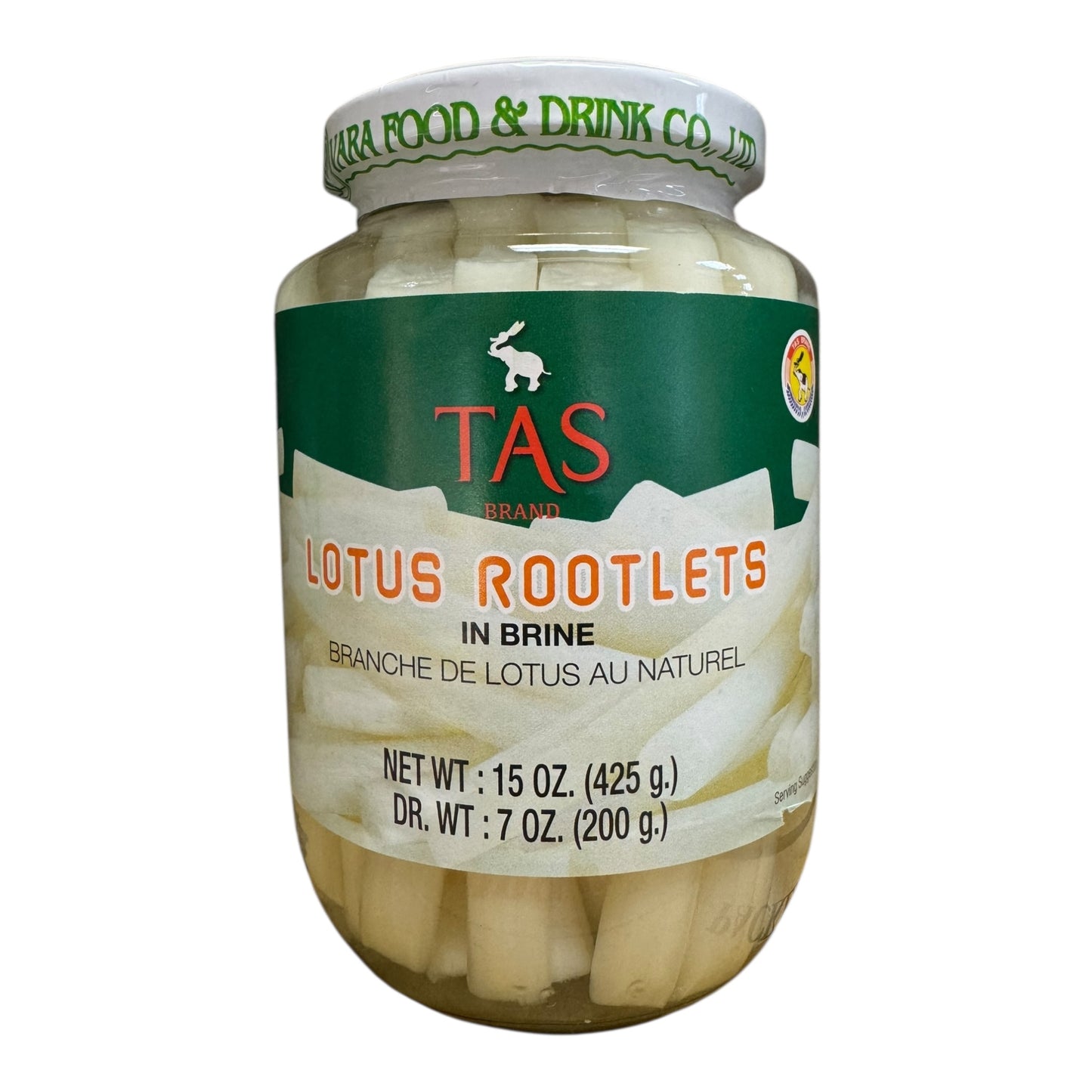 TAS Brand Lotus Rootlets in Brine – Ngó Sen Ngâm 15 oz (425g)