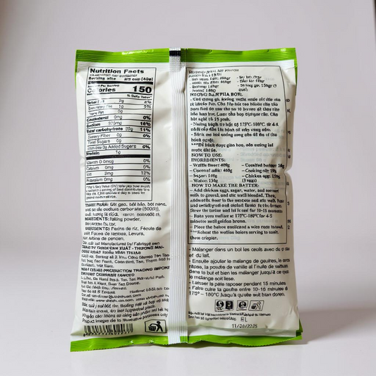 Vinh Thuan Waffle Mix/Bot Banh Kep La Dua - 14.1 oz (400g)