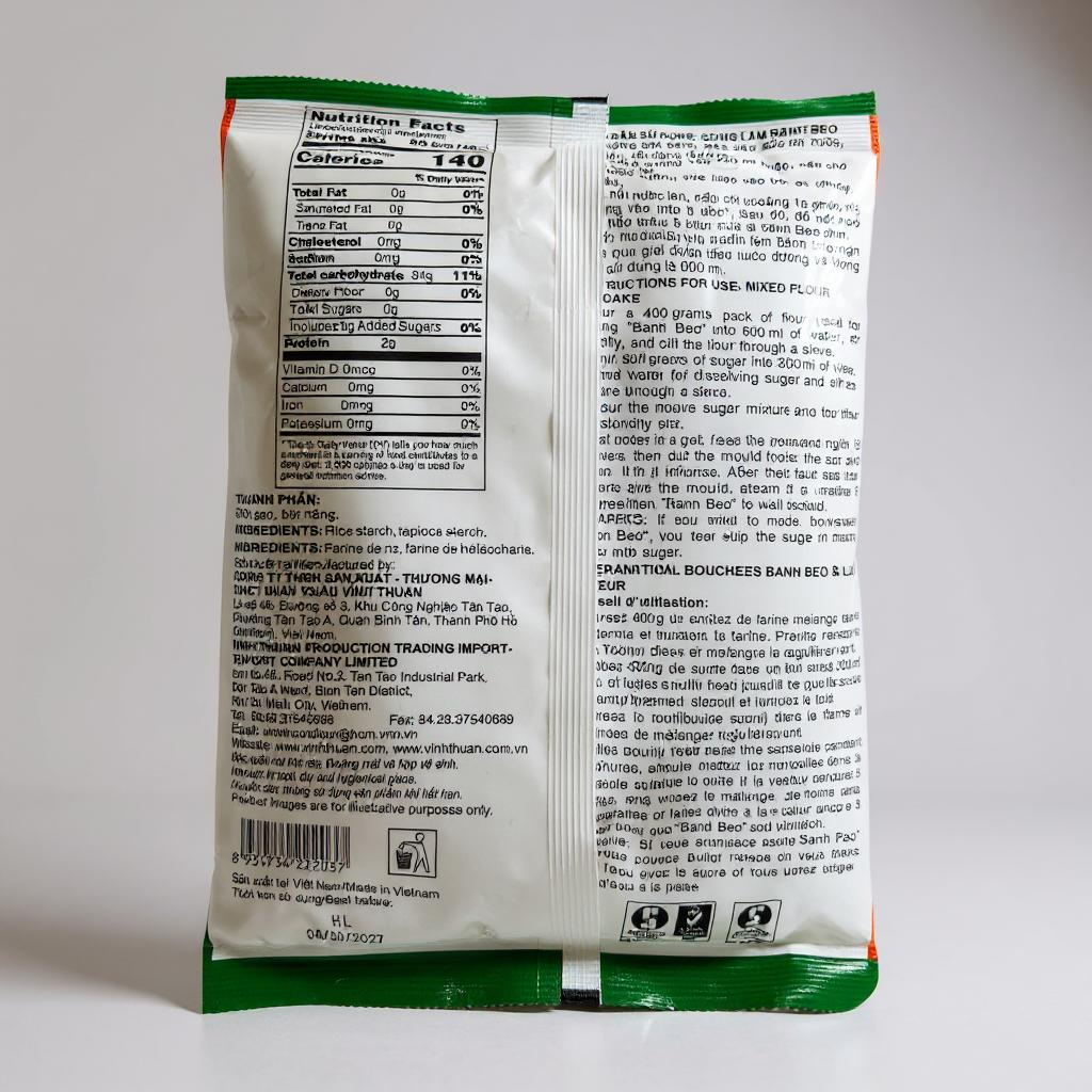 Vinh Thuan Mixed Flour For Cake/Bot Banh Beo 14.1 oz - 400g