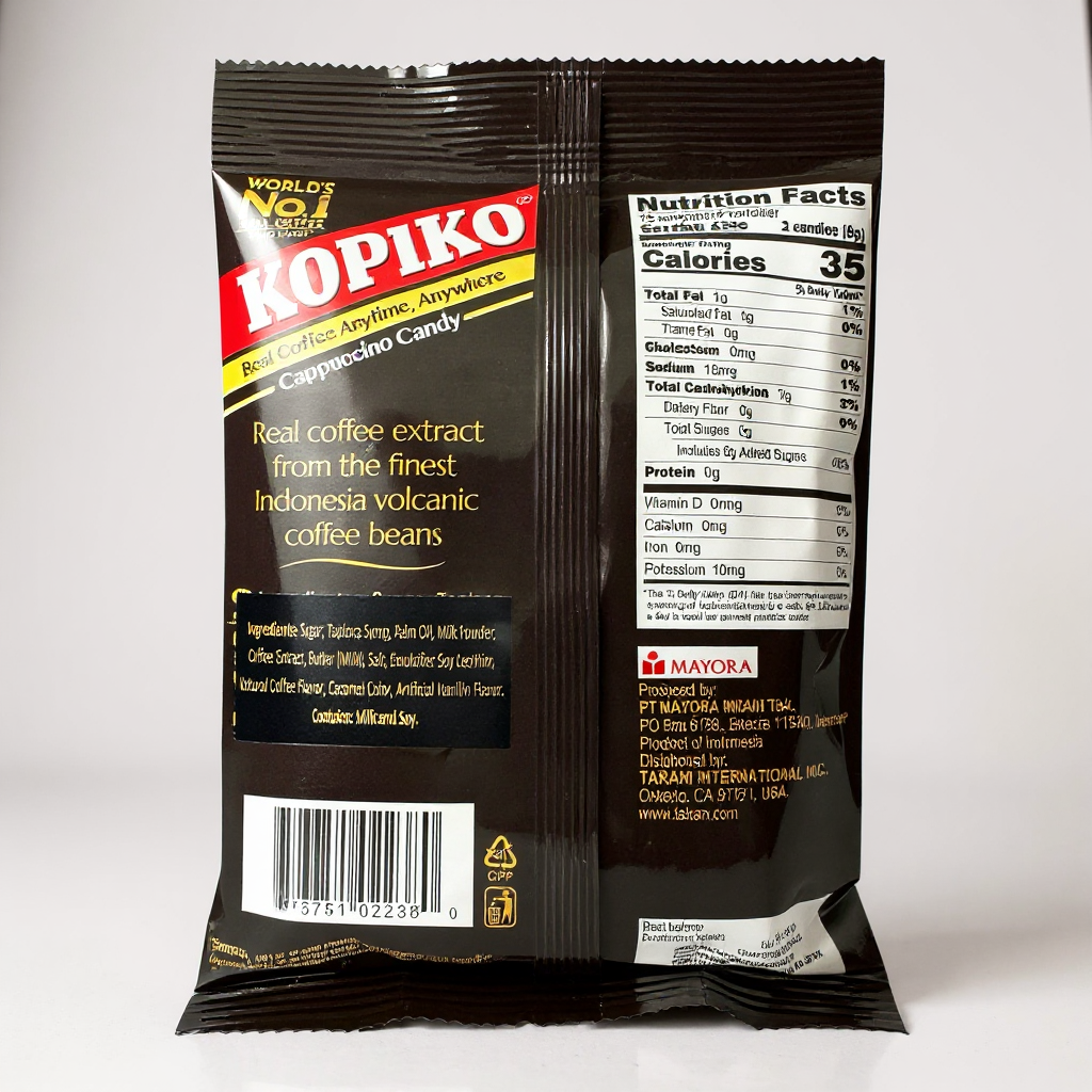 Kopiko Cappuccino Candy | Kẹo cà phê sữa 4.23 oz (120g)