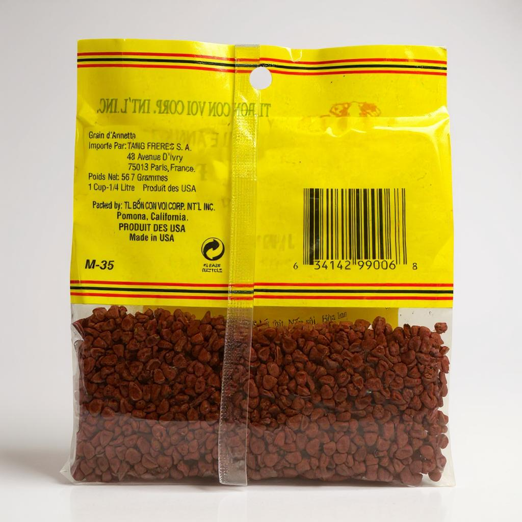 Whole Annatto Seed - Hạt Điều Màu 2 oz