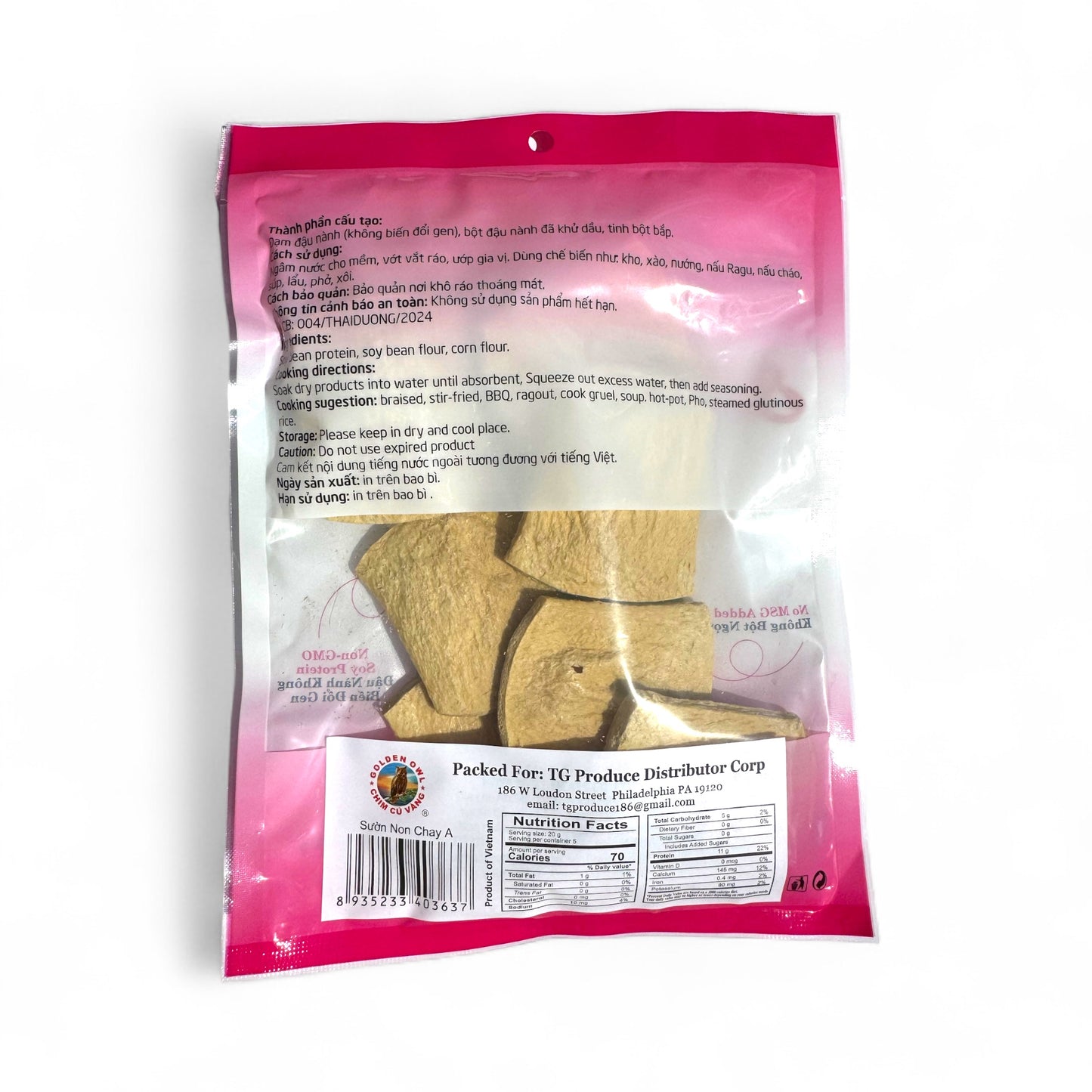 Golden Owl - Vegetarian Ribs /Suon Non Chay – 100g