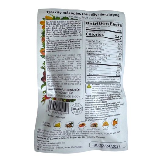 Dried Tropical Fruit Mix/Trai Cay Nhiet Doi Viet Nam Say Deo - 40g
