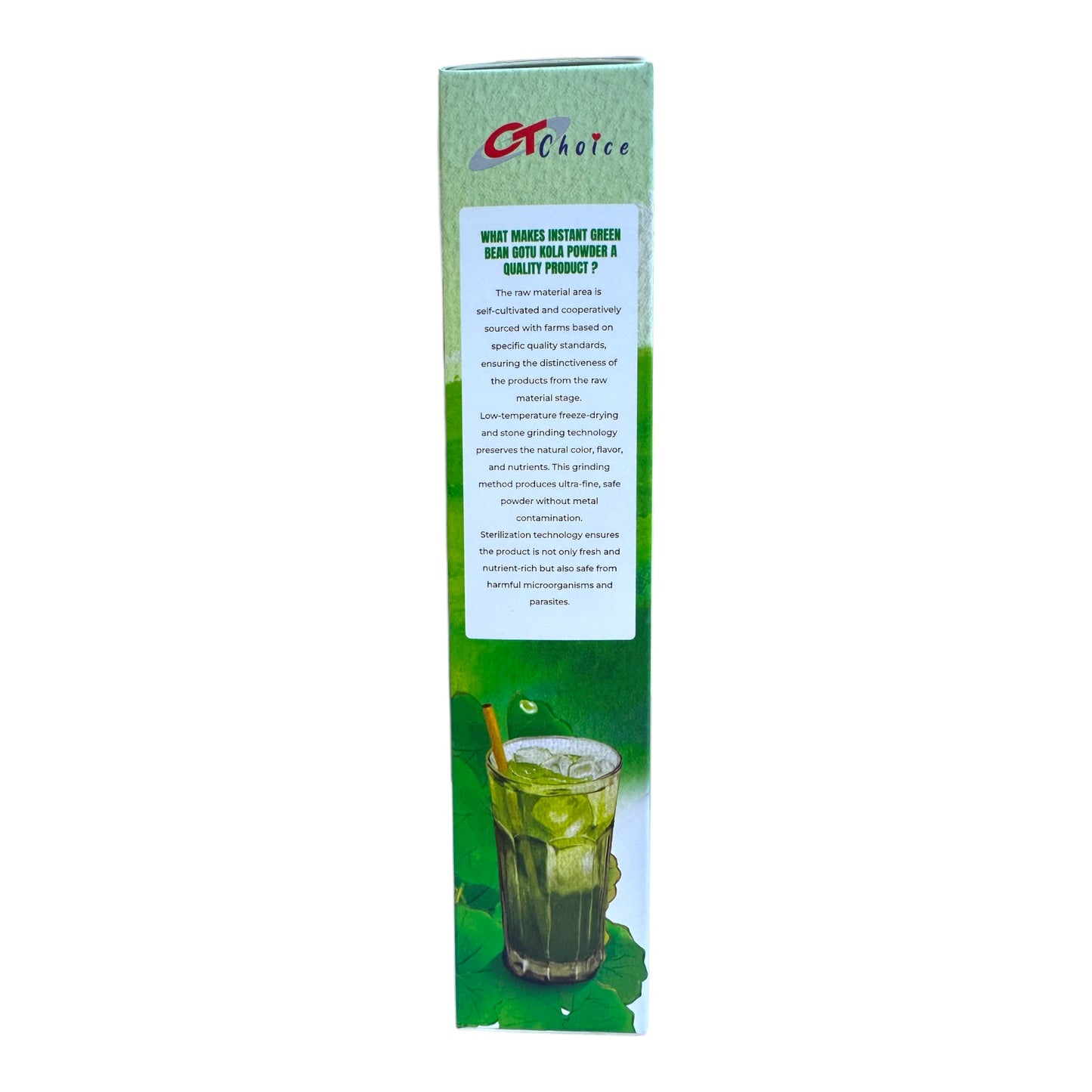 CT Choice Gotu Kola Mix Mung Bean Powder - Bột Rau Má Đậu Xanh - 98g