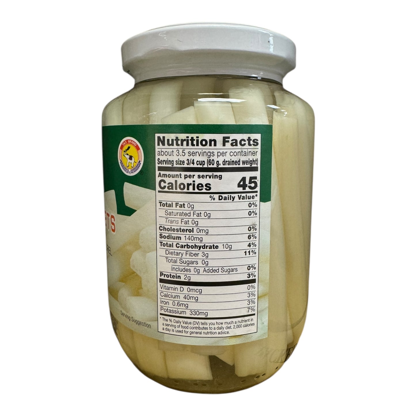 TAS Brand Lotus Rootlets in Brine – Ngó Sen Ngâm 15 oz (425g)