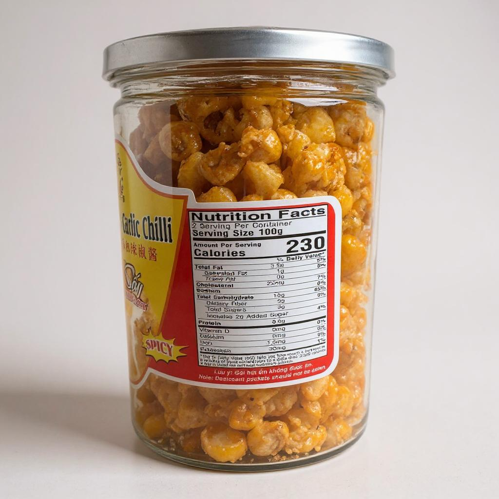 Dried Corn With Garlic Chilli/Bap Say Bo Toi Ot Cay - Spicy & Crunchy Snack (7.oz/200g)