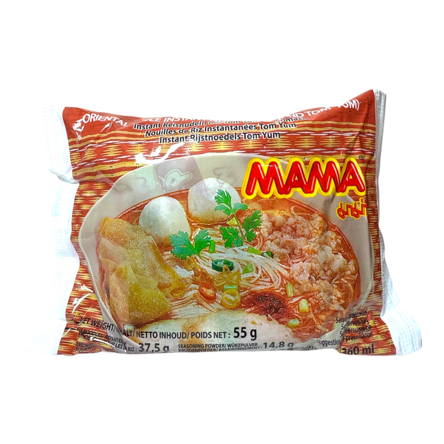 MAMA Oriental Style Instant Noodles (Chan Tom Yum) - Combo 9 pack x 55g