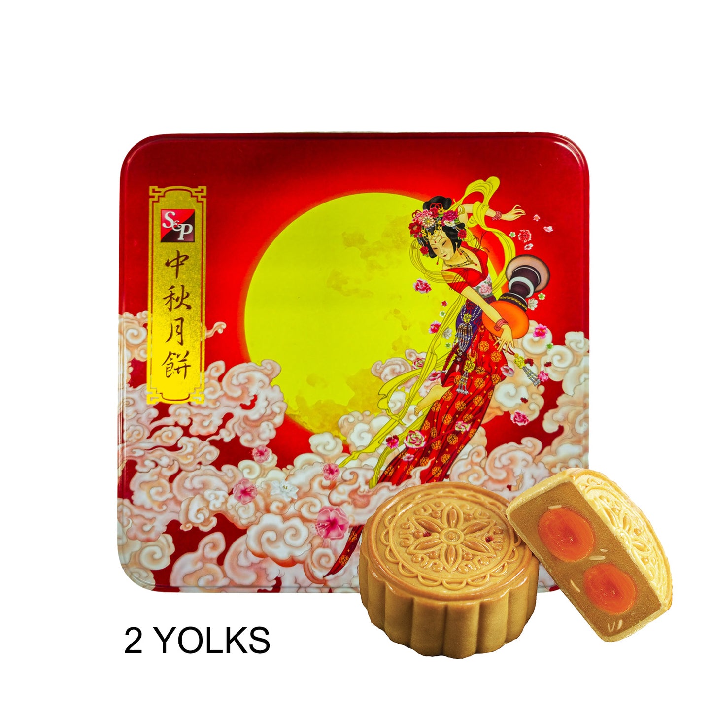 SP Mooncake Monthong Durian with 2 Egg Yolks - 4pcs (24 oz 680g) Sầu Riêng Monthong 2 Trứng