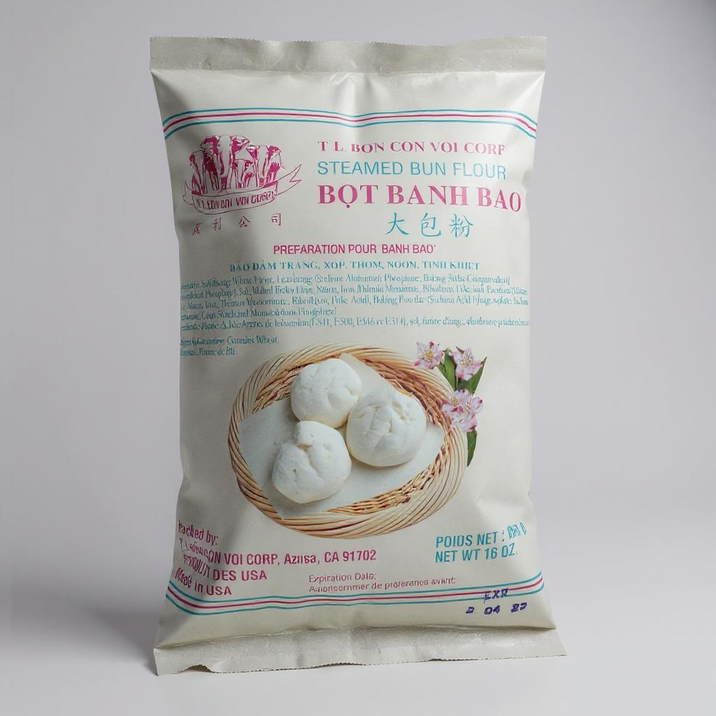Steamed Bun Flour - Bot Banh Bao 454g / 16 oz