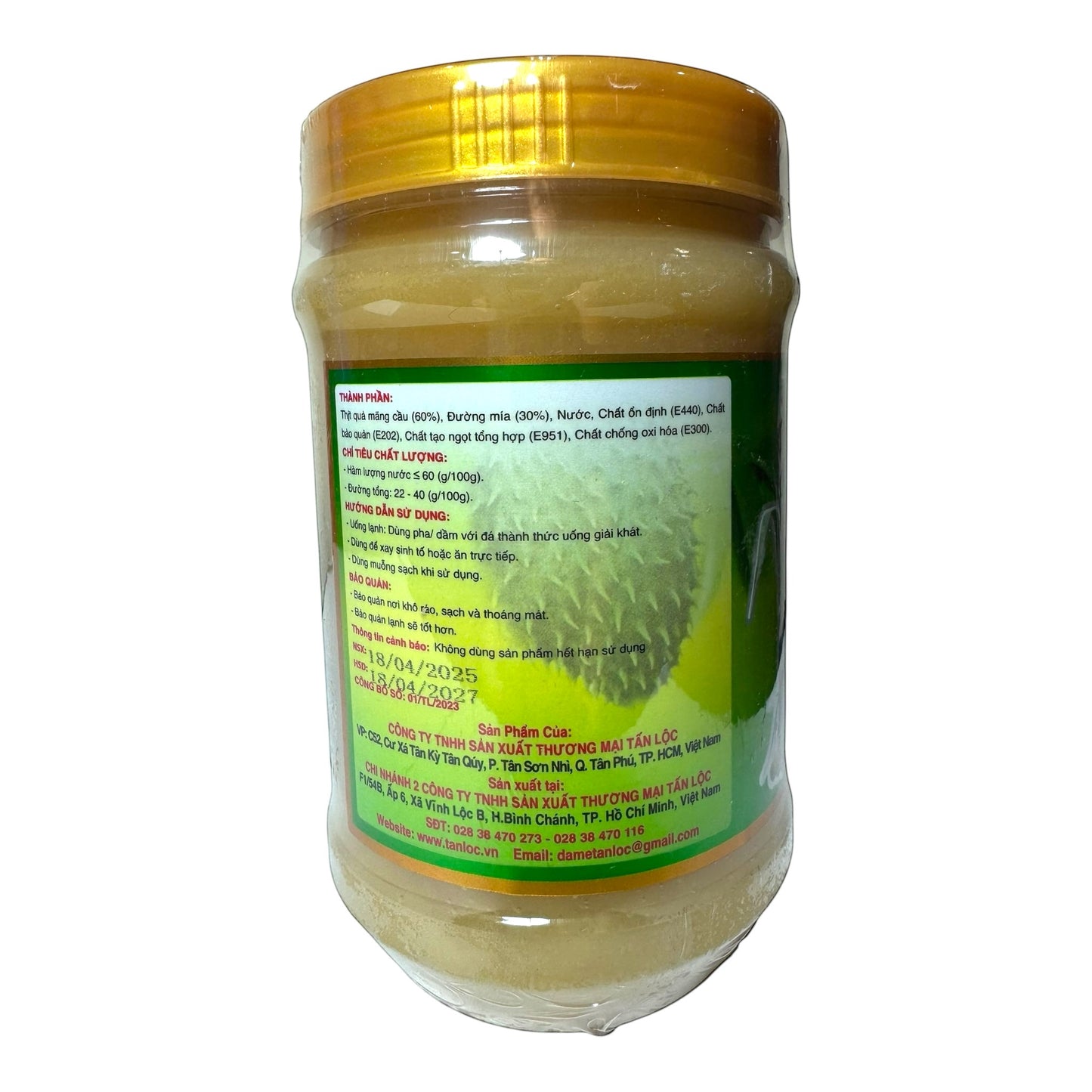 Soursop Mixed Cane Sugar/Mang Cau Dam Duong Mia 21.2 oz (600g)