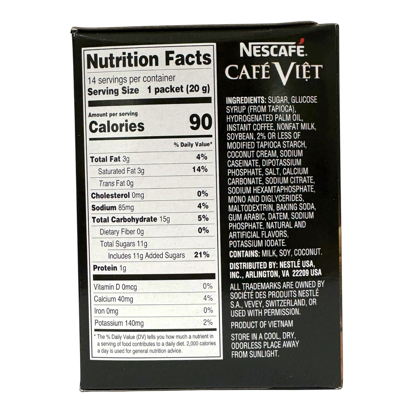 NESCAFÉ Café Việt – Milky Iced Coffee (14 sticks, 280g)