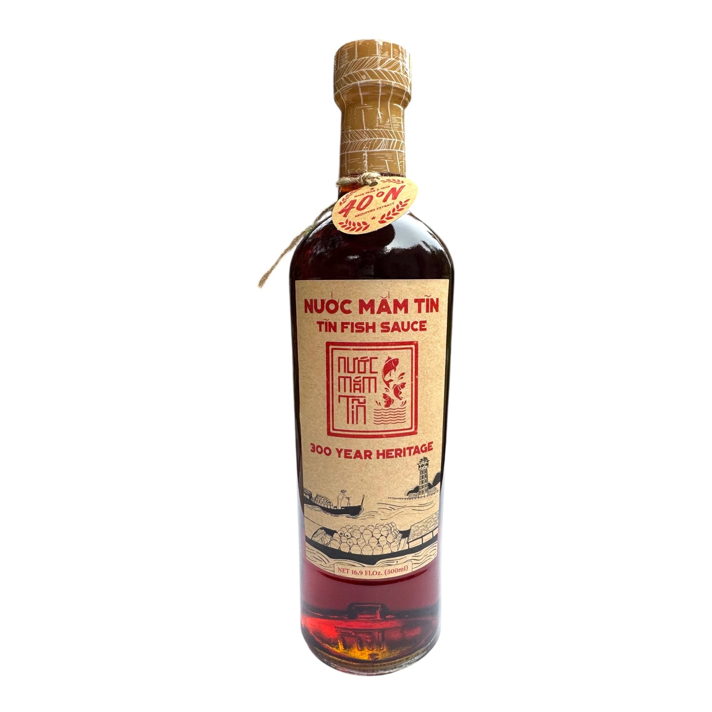 Tĩn Fish Sauce/Nuoc Mam Tin - 16.9 fl. oz (500 ml)