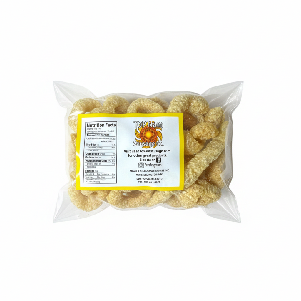 THIN SLICED PORK RINDS (Regular)/Da Heo Chien Gion - 2.5oz (71g)