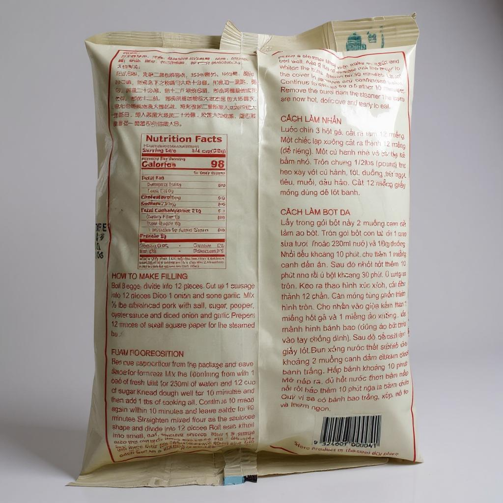 Rooster Brand Steamed Bun Cake Mix - Bột Làm Bánh Bao 14 oz