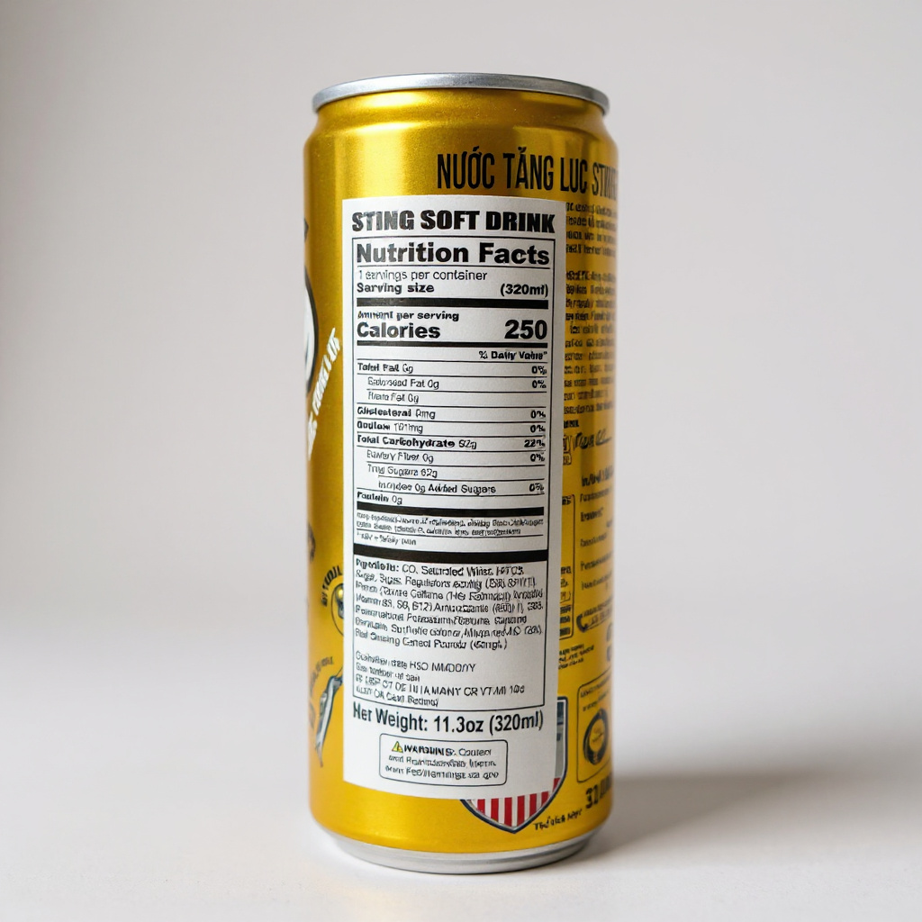 Sting Soft Drink – 6 Cans (320ml)
