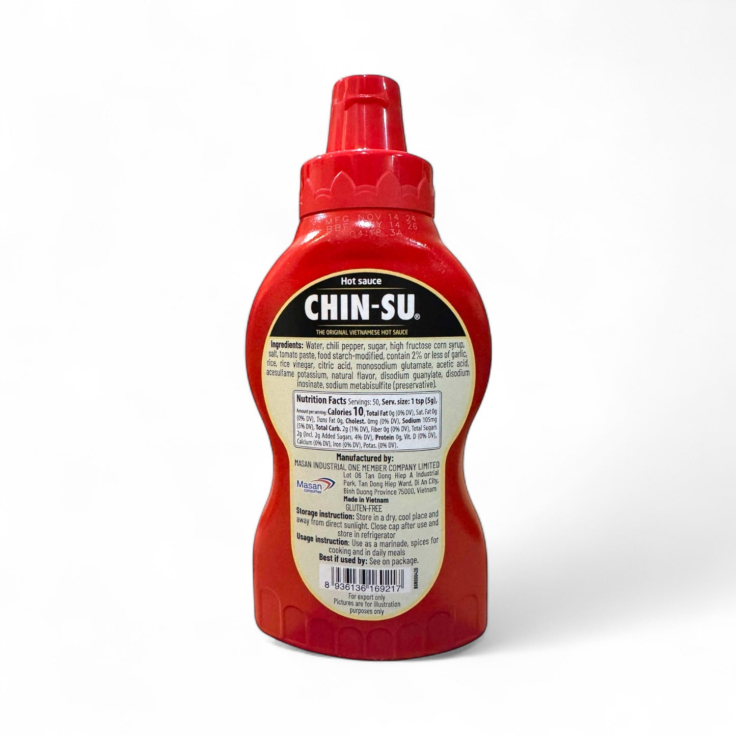 CHIN-SU Extra Hot Sauce (Tương ớt Chinsu cay đặc biệt) – 8.32 oz
