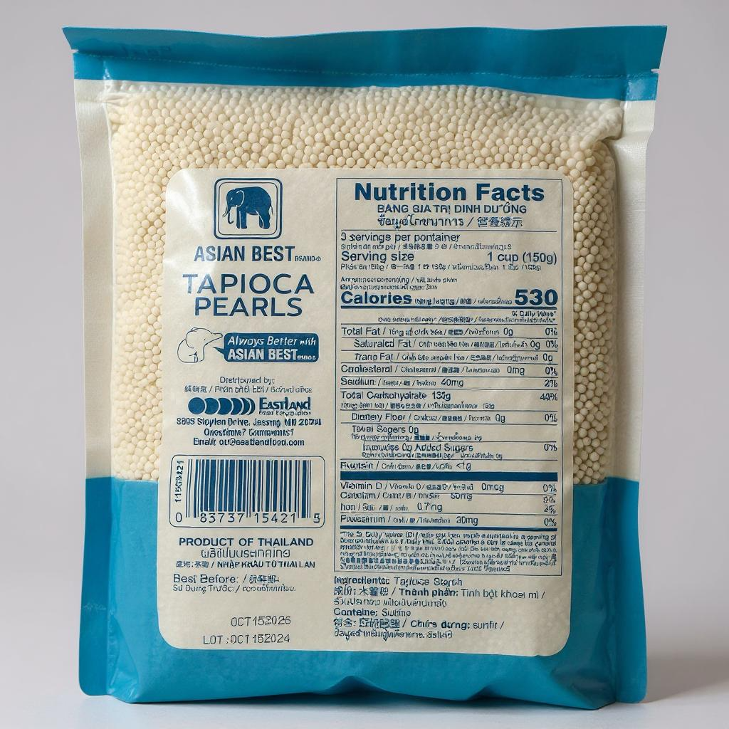 Asian Best Tapioca Pearls Bột Báng - 16 oz