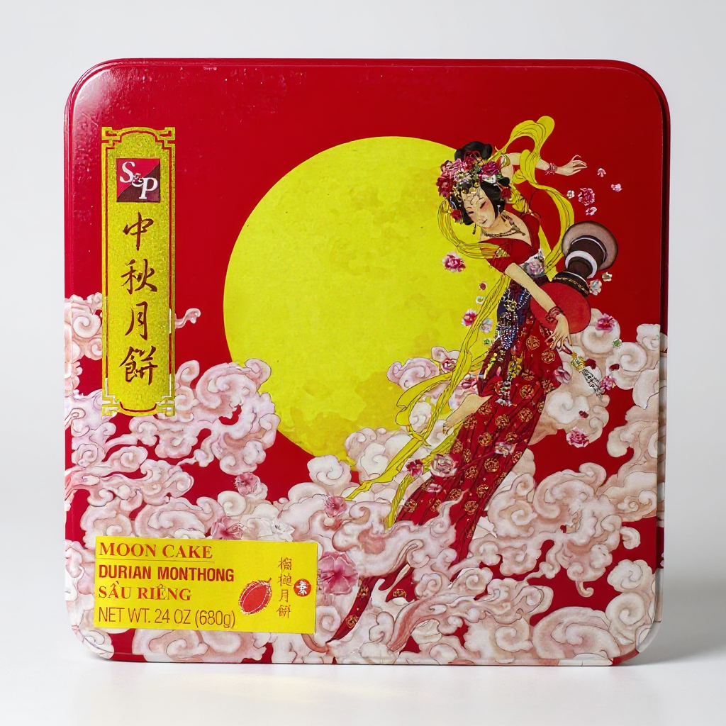 SP Mooncake Durian MonThong - Banh Trung Thu Sau Rieng - 4 pcs (24 oz 680g)