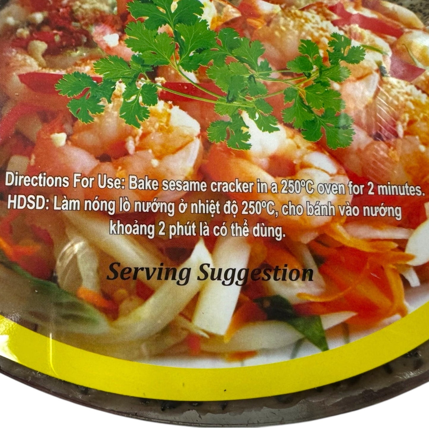 Black Sesame Cracker -Bánh Tráng Mè Đen – Vị Hành Dừa 10 oz