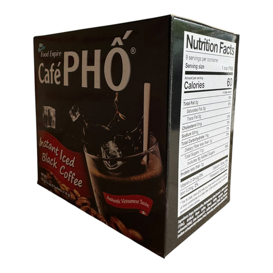Café PHỐ Instant Iced Black Coffee - Vietnamese Style 144g (5.1 oz)