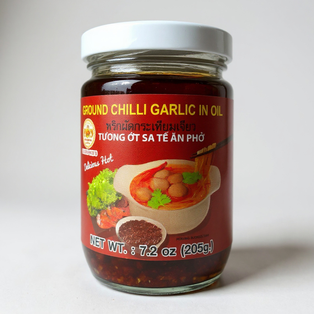 Ground Chilli Garlic in Oil | Tuong Ot Sa Te An Pho (205g)