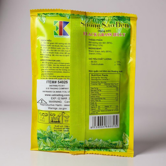 Black Grass Jelly - Suong Sao Den 50g / 1.8 oz