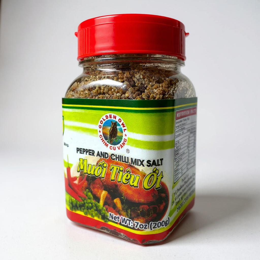 Pepper and Chili Mix Salt | Muoi Tieu Ot (200g)