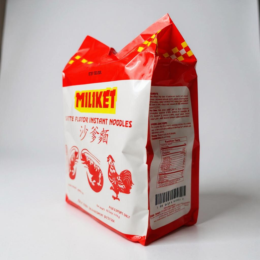 MILIKET Saté Flavor Instant Noodles Mì ăn liền vị Sa tế – 10 packs x 65g