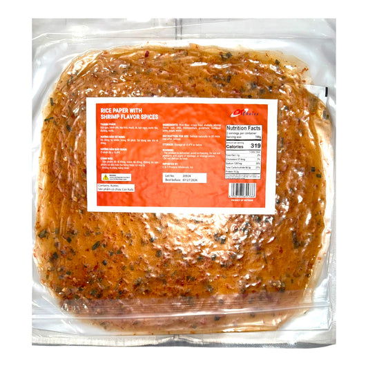 CT Choice - Rice Paper with Shrimp Flavor Spices/Banh Trang Deo Tom - 250g