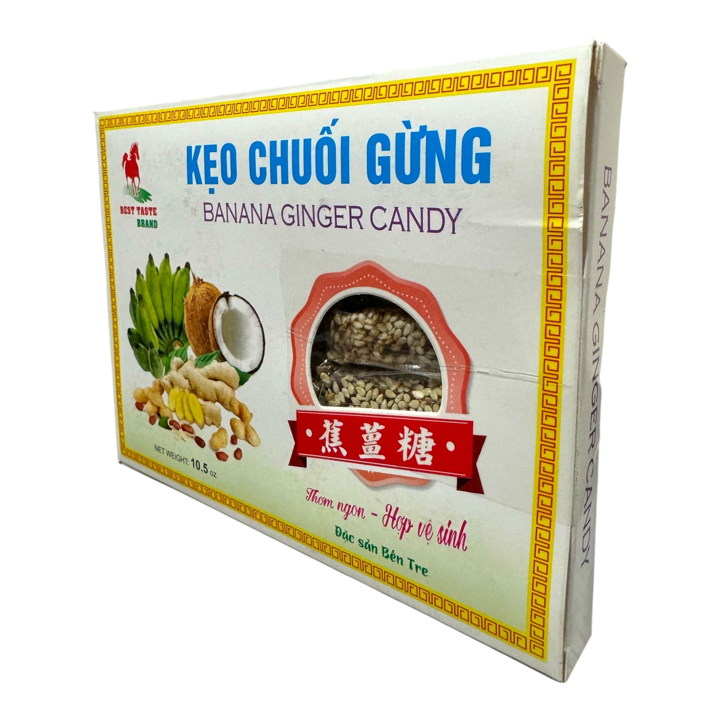 Banana Ginger Candy/Keo Chuoi Gung 10.5 oz (300g)