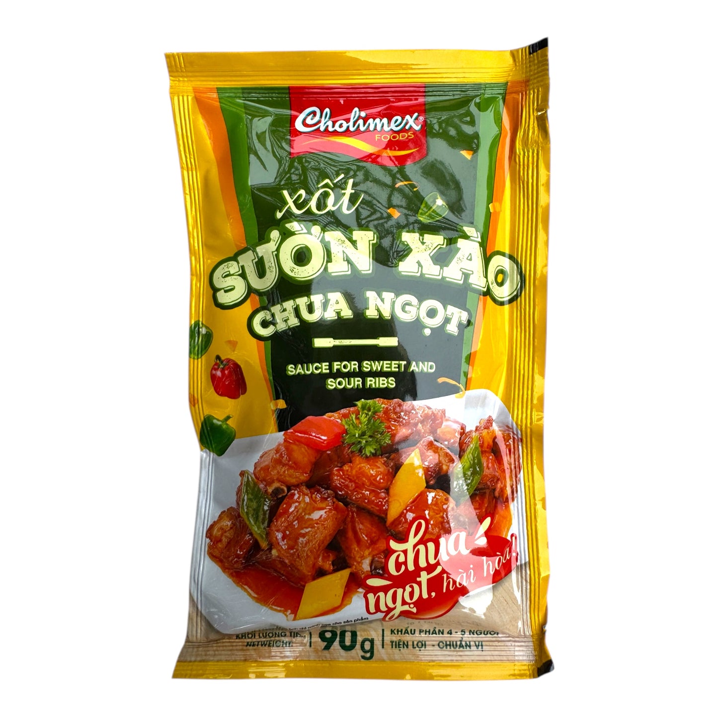 Cholimex - Sauce for Sweet and Sour Ribs/Sot Suon Xao Chua Ngot - Combo 5 units x 90g