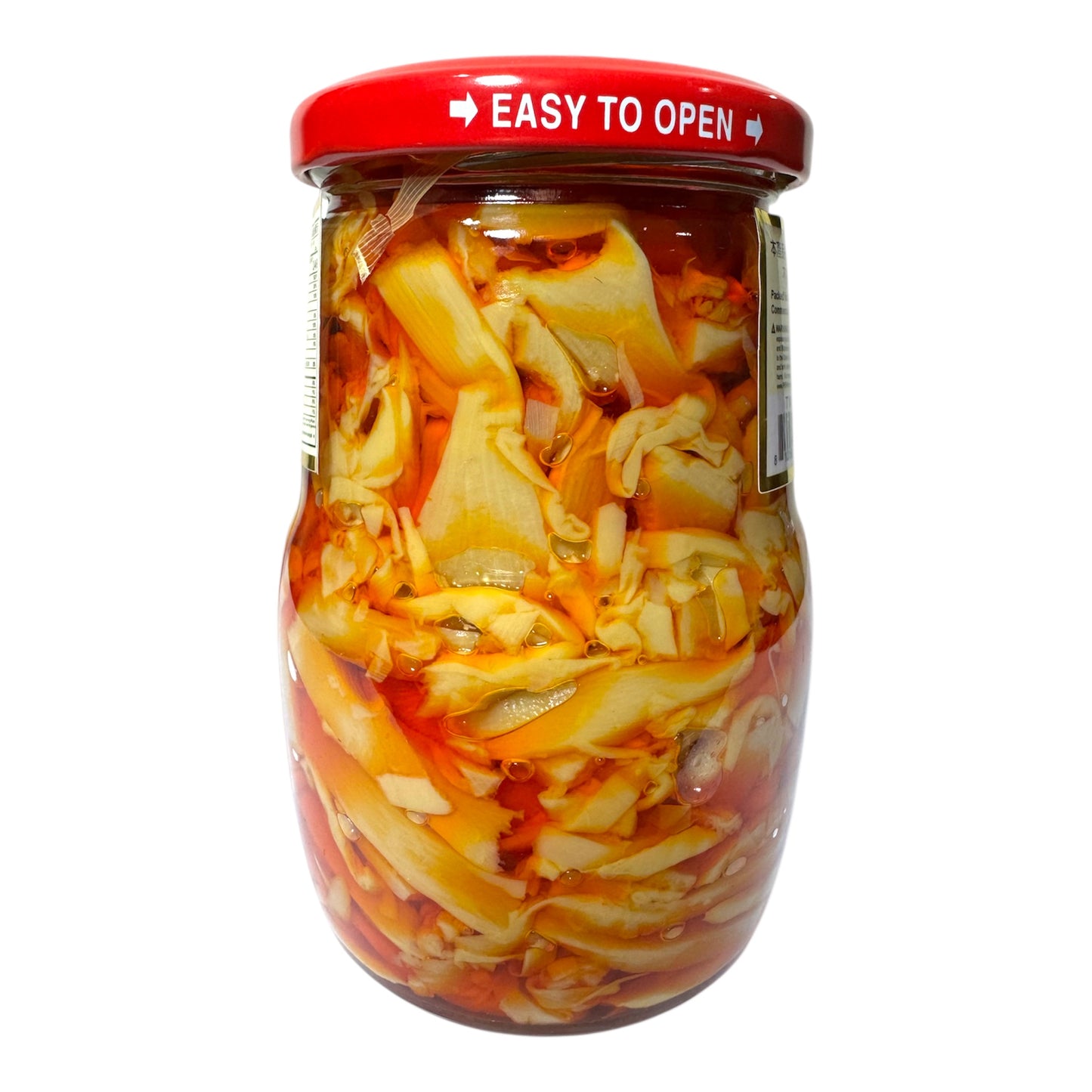 PRESERVED BAMBOO SHOOT IN CHILI OIL/Mang Cay Sa Te-12 Oz (340g)