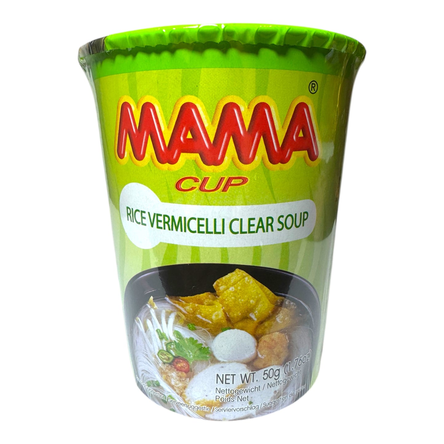 MAMA Cup Rice Vermicelli Clear Soup/ Mien Gao An Lien - Combo 6 cup x 50g