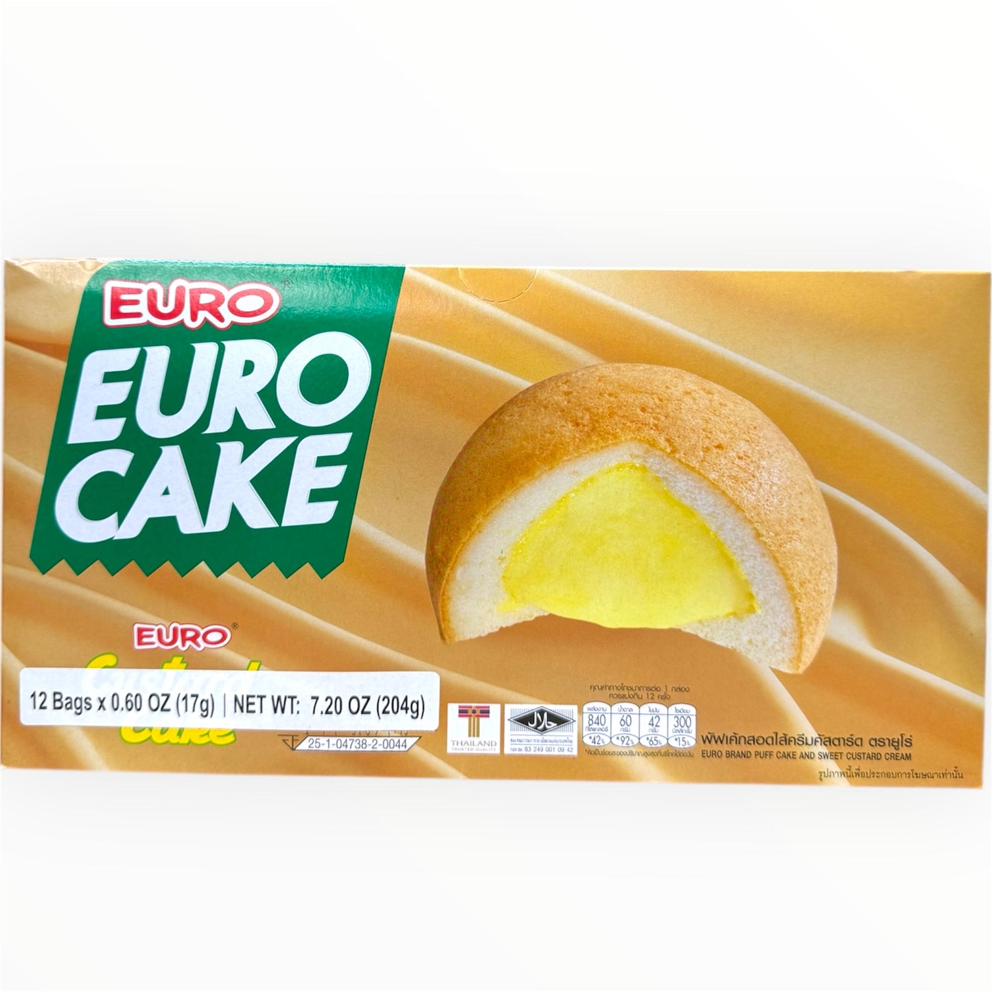 EURO Custard Cake – 12 packs