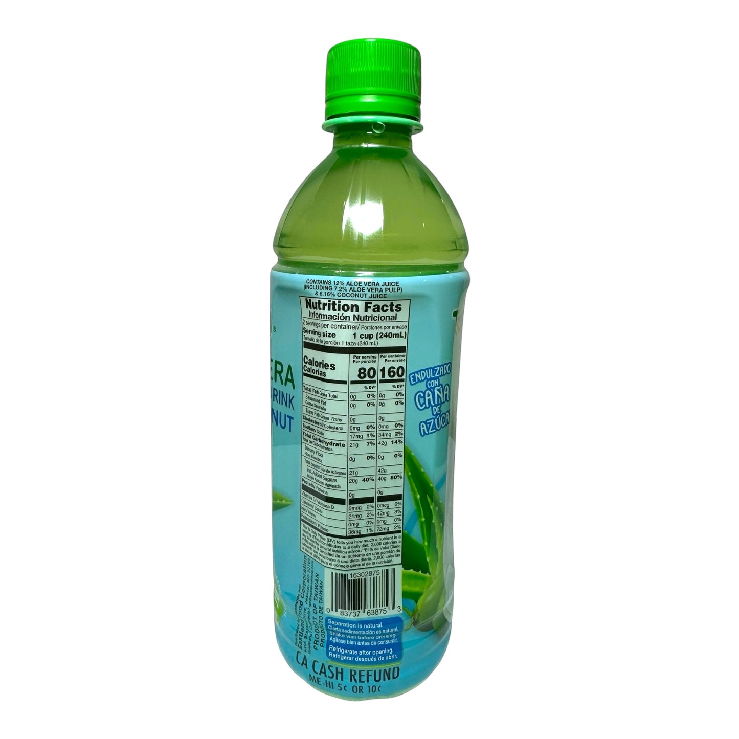 Aloe Vera Juice Drink with Coconut | Nước Ép Nha Đam và Dừa Tropiking 500ml