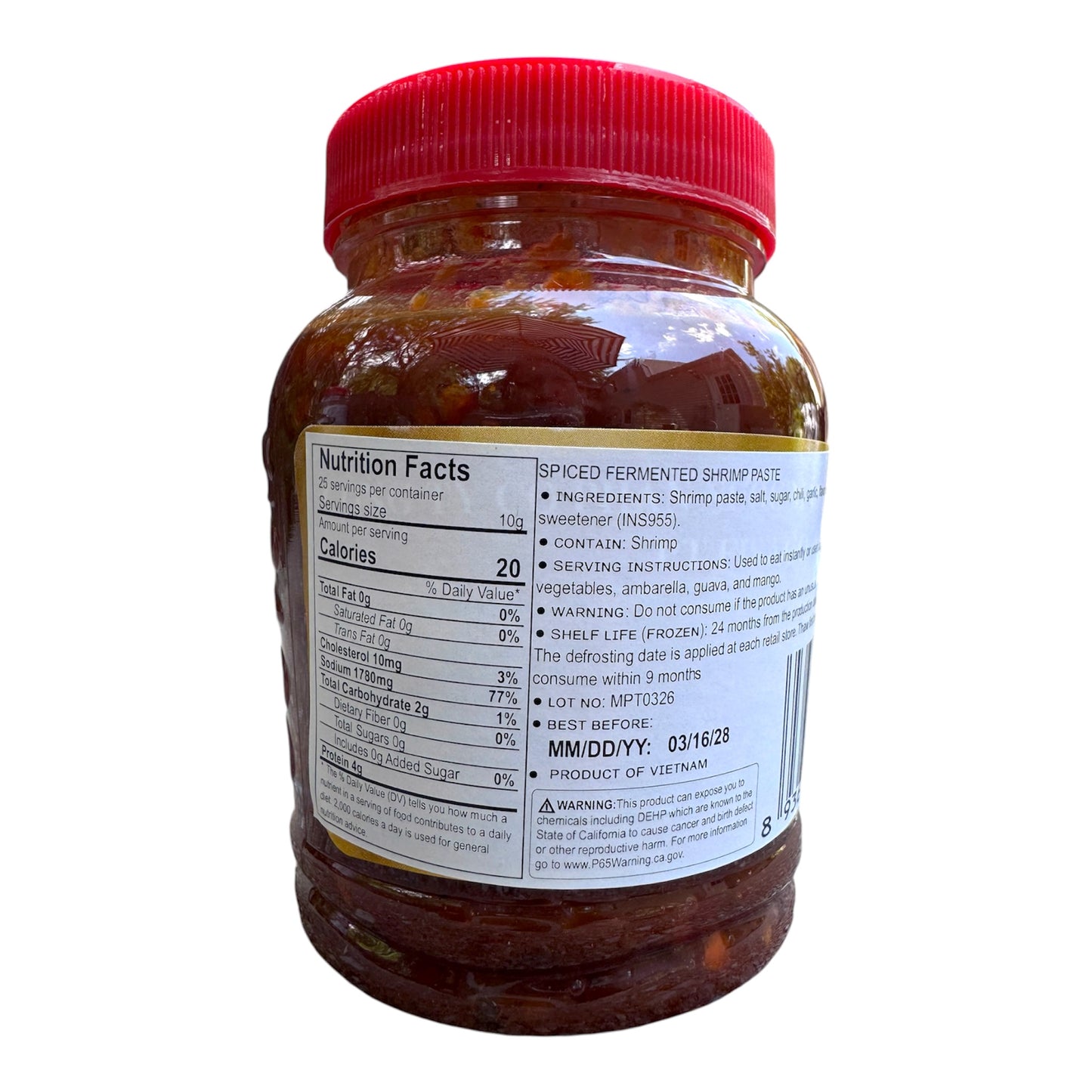 Spiced Fermented Shrimp Paste/Mam Ruoc Co Gia Vi