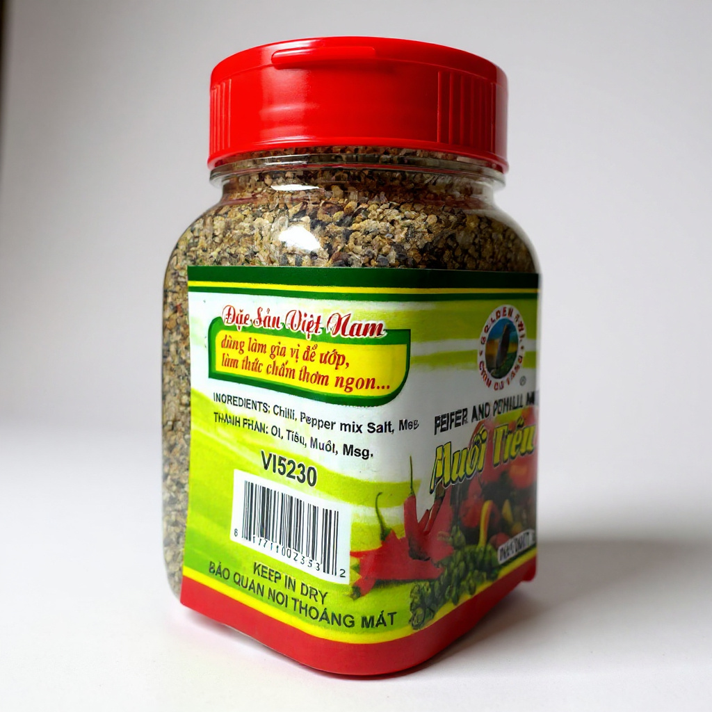 Pepper and Chili Mix Salt | Muoi Tieu Ot (200g)