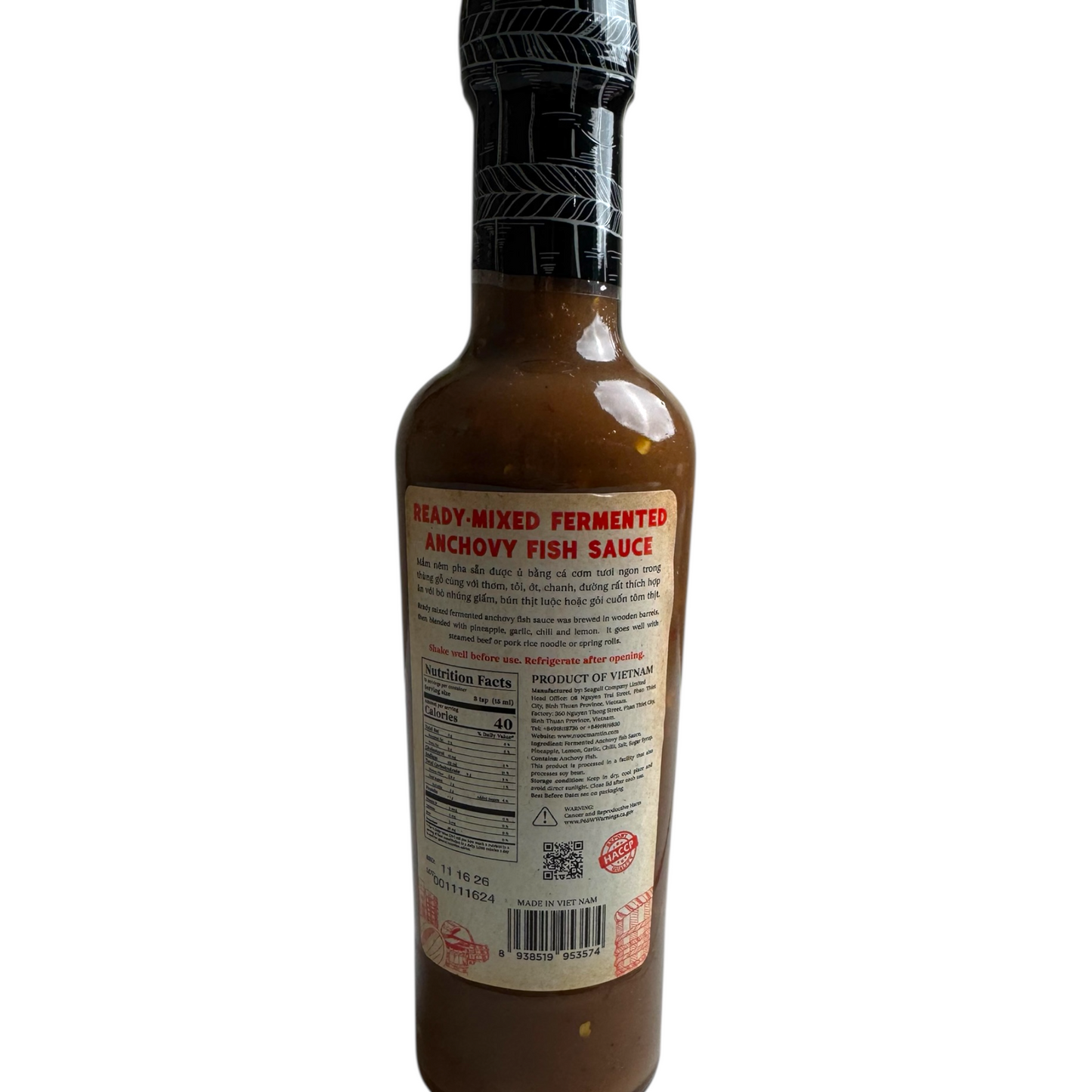Ready-Mixed Fermented Anchovy Fish Sauce (Mam Nem Pha San) - 8.45 oz