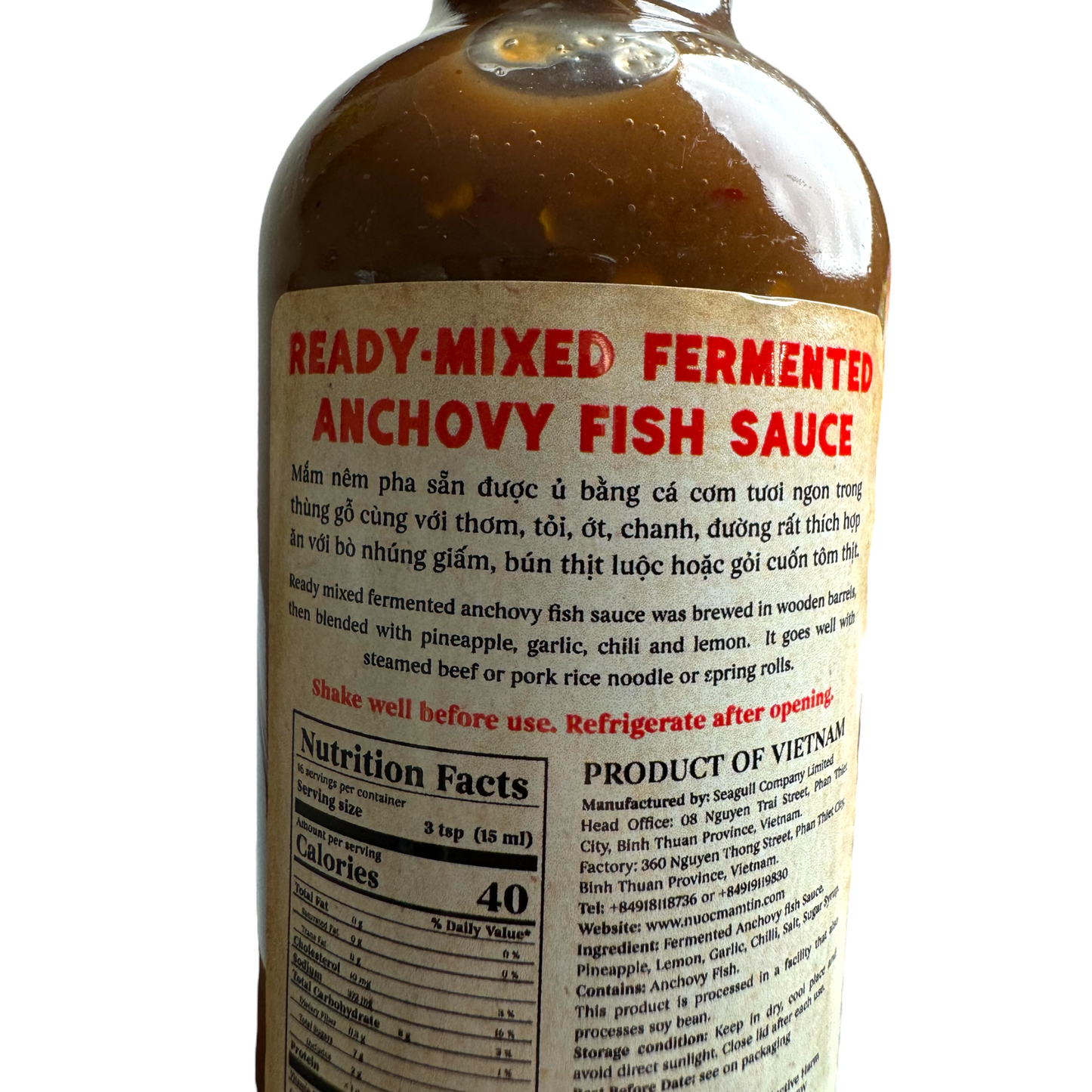Ready-Mixed Fermented Anchovy Fish Sauce (Mam Nem Pha San) - 8.45 oz