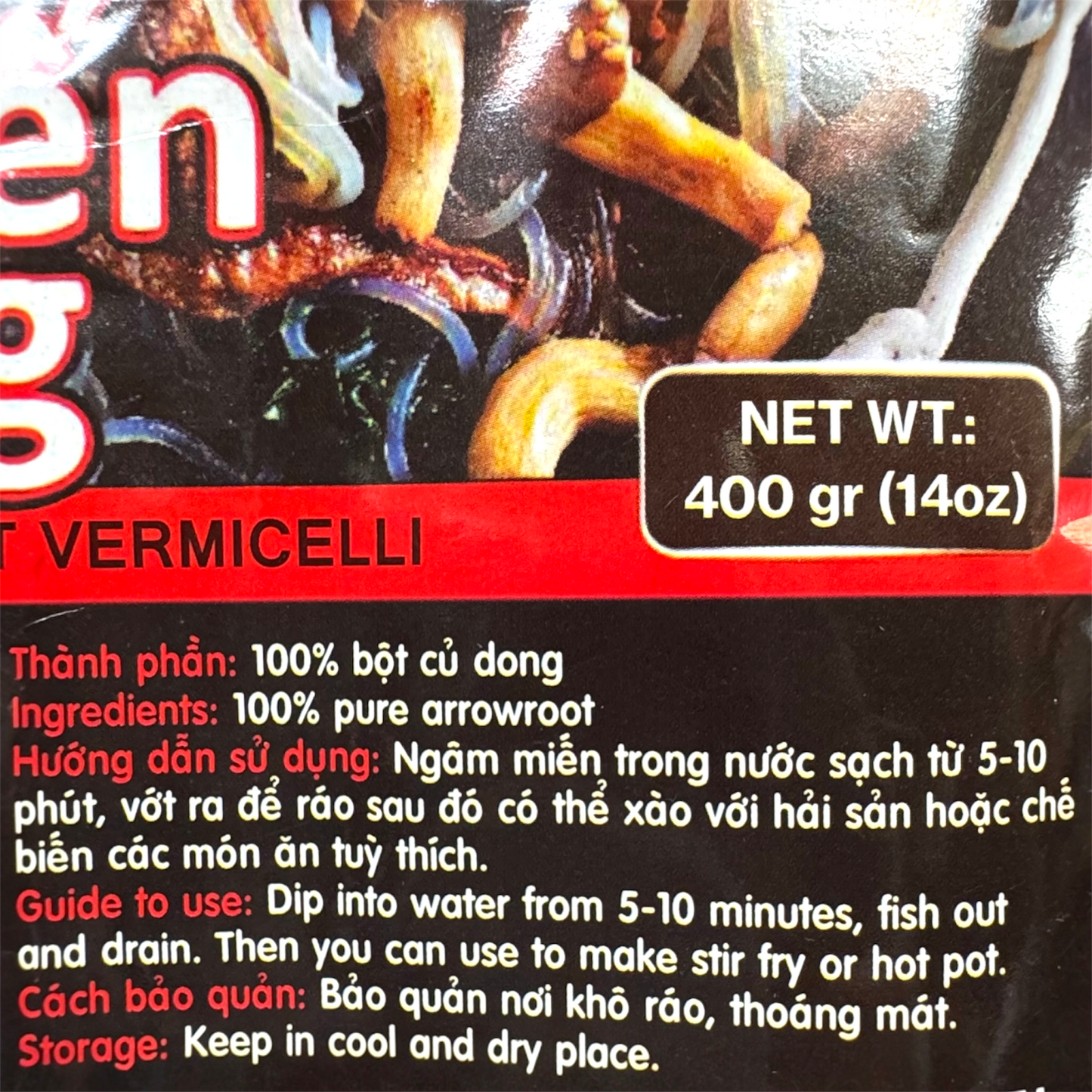 Arrowroot Vermicelli (Mien Dong)- 14 oz