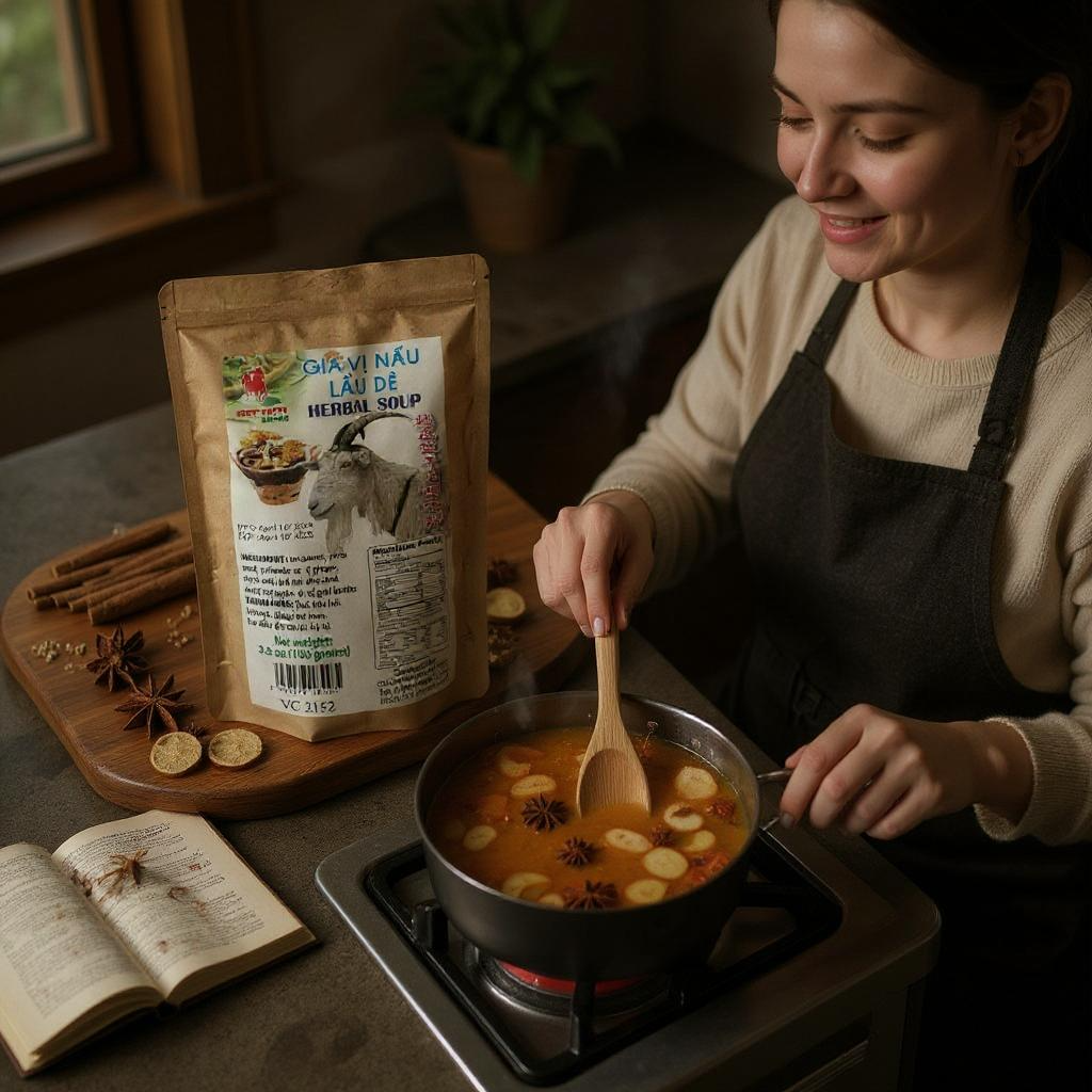 Goat Hotpot Herbal Seasoning – Gia Vị Nấu Lẩu Dê 3.5 oz (100g)