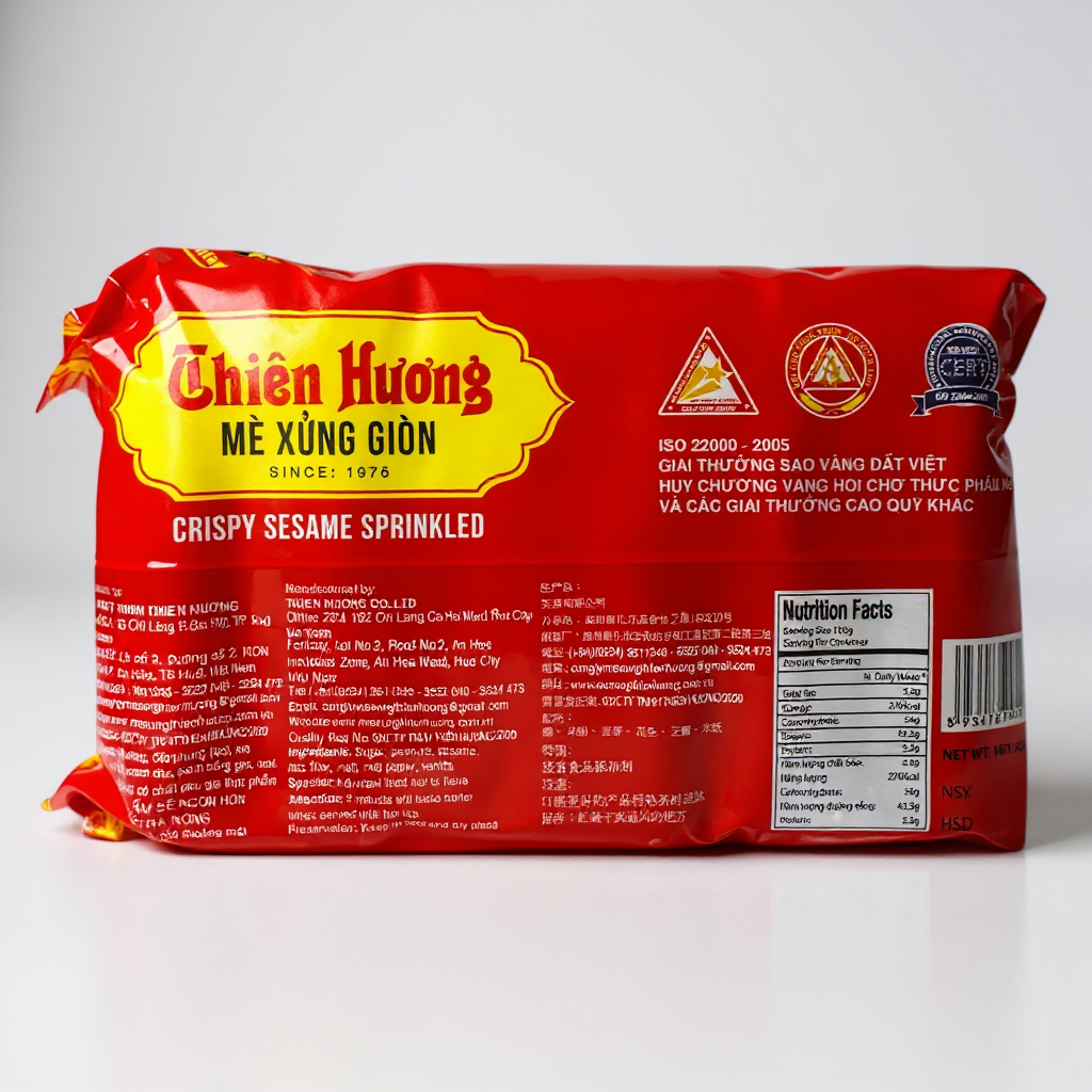 Thien Huong Crispy Sesame Sprinkled - Me Xung Gion 160g