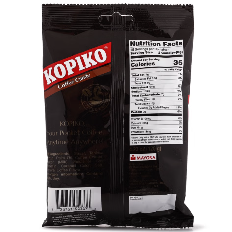 Kopiko Coffee Candy (Kẹo Cà Phê) - 4.23 oz