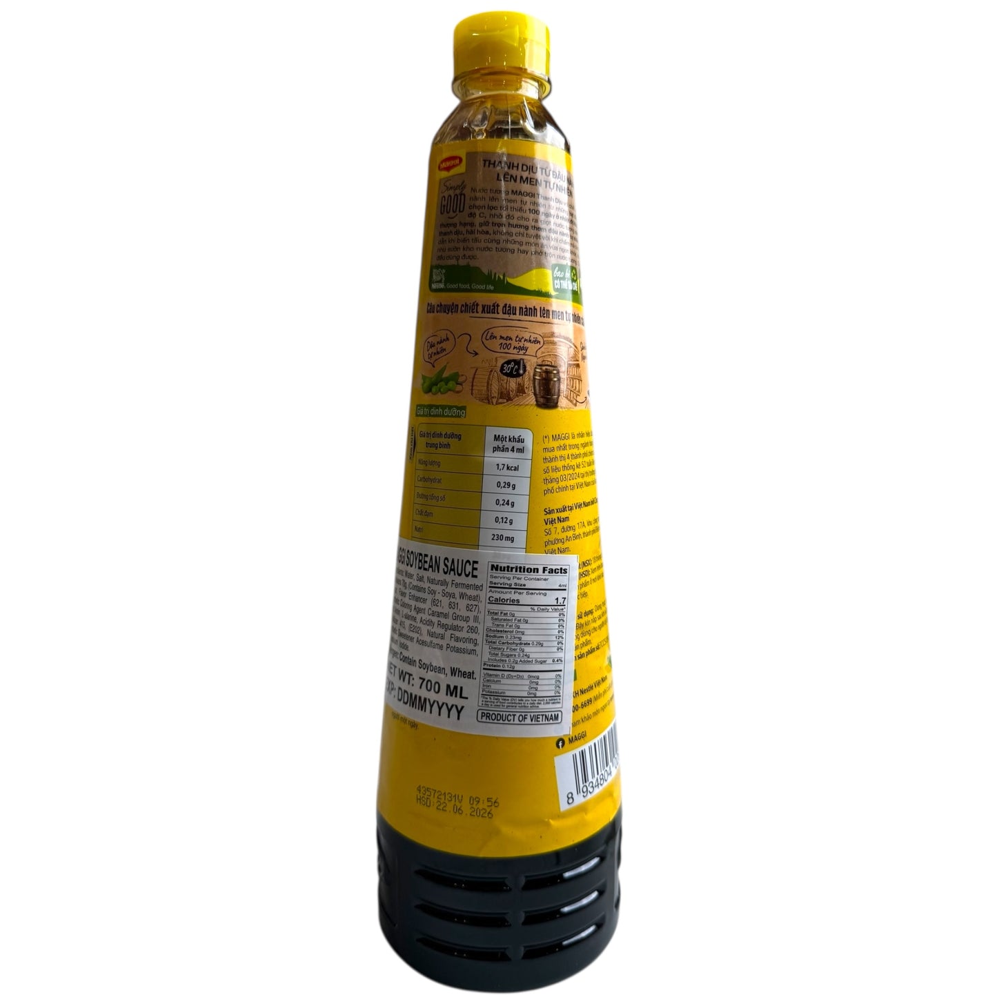 Maggi Premium Light Soy Sauce (Nước Tương Thanh Dịu) - 24 oz