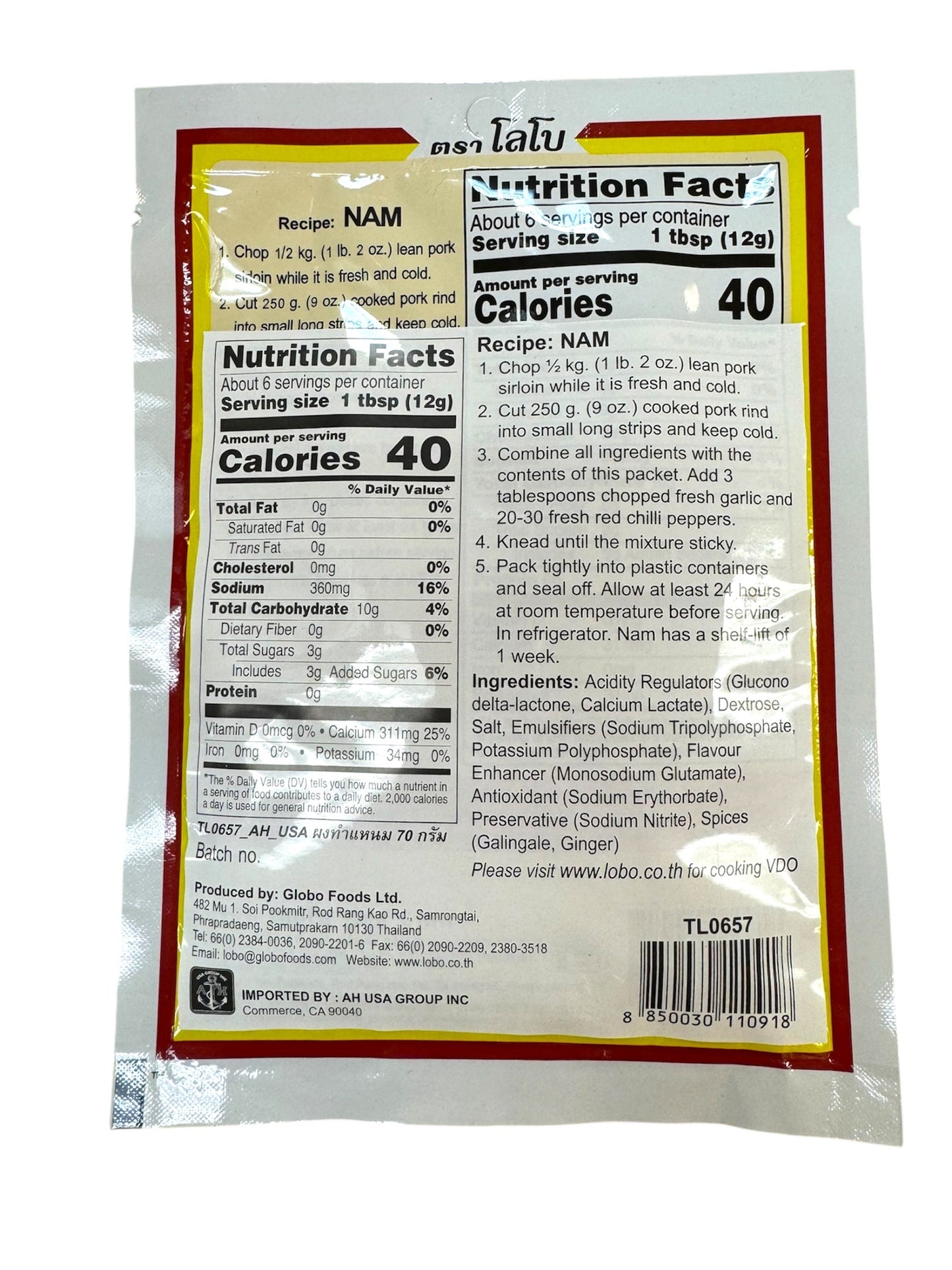 Nam Powder Seasoning Mix – Fermented Pork Spice (Gia vị bột làm Nem)